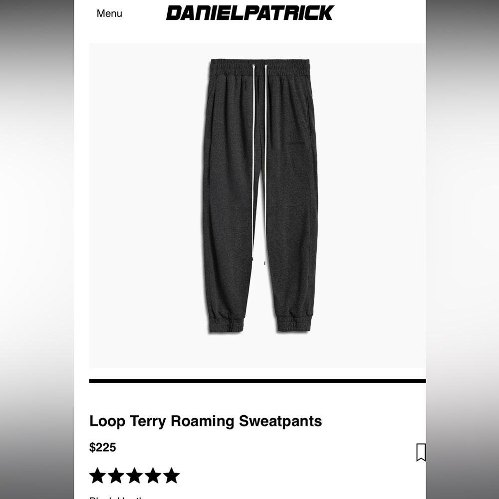 Daniel Patrick Terryloop Joggers. S